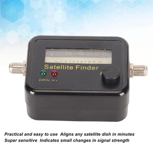 Satellite Strength Meter Digital Signal Finder Ultra Sensitive for All Satellite Dishes Lightweight Durable Construction in Kuwait
