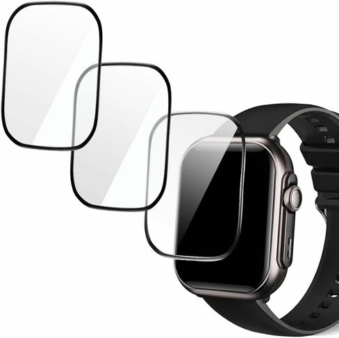 Screen Protector for G62 1.85 Inch Smartwatch, PMMA, 3 Pack, 9H Hardness, Anti-Shatter, Glossy in Saudi Arabia