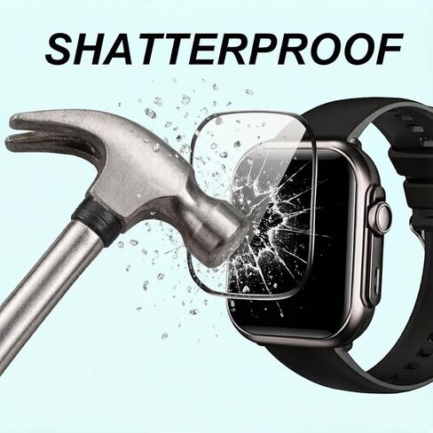 Screen Protector for G62 1.85 Inch Smartwatch, PMMA, 3 Pack, 9H Hardness, Anti-Shatter, Glossy in Saudi Arabia