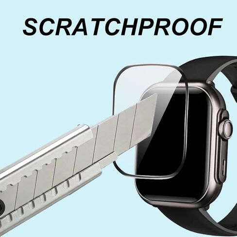 Screen Protector for G62 1.85 Inch Smartwatch, PMMA, 3 Pack, 9H Hardness, Anti-Shatter, Glossy in Saudi Arabia