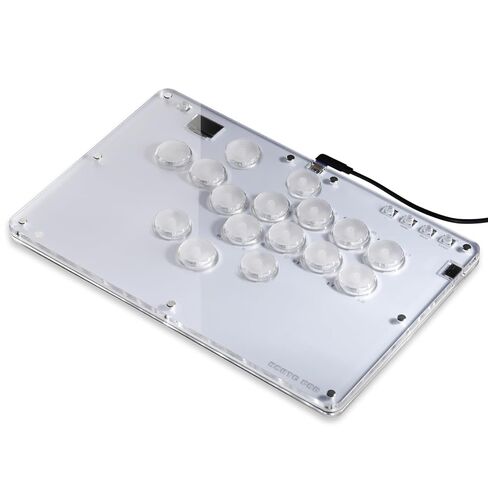 Leverless Controller Arcade Stick CosmoxGaming T16-C: Leverless Arcade Stick with Turbo,Leverless Controller for PC/PS3/PS4/Switch Game,Crystal Low-Profile Switch Arcade Stick Support Hot Swap & SOCD in Kuwait