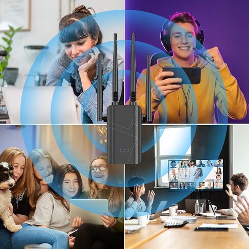 2026 WiFi Extender Signal Booster, Long Range Internet Extender WiFi Booster for Home Wireless Router Amplifier w/Ethernet Port, Best Wi-Fi Repeater Support Most Devices, Network Extender, 1-Tap Setup in Kuwait