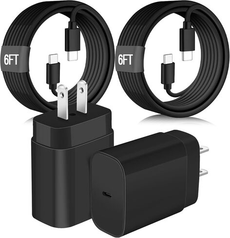 Super Fast Samsung Charger 25W USB C Android Phone Charger Block,2Pack 10FT Long Type C Samsung Charger Fast Charging Cord for Samsung Galaxy S26 Ultra/S26+/S25+/S24+/S23/S22/S21/S20,Z Fold 8/Z Flip 8 in Kuwait