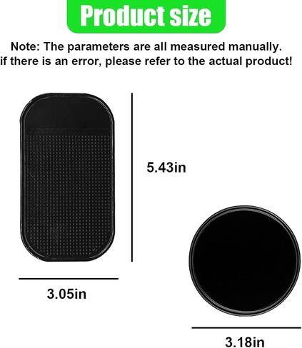10PCS Silicone Car Dashboard Non-Slip Mat, Removable Anti-Slip Magic Gel Pad Cell Phone Holder, Boat Car Dashboard Sticky Pad for GPS Key Sunglasses Radar Detector, No Residue Heat Resistant in Saudi Arabia