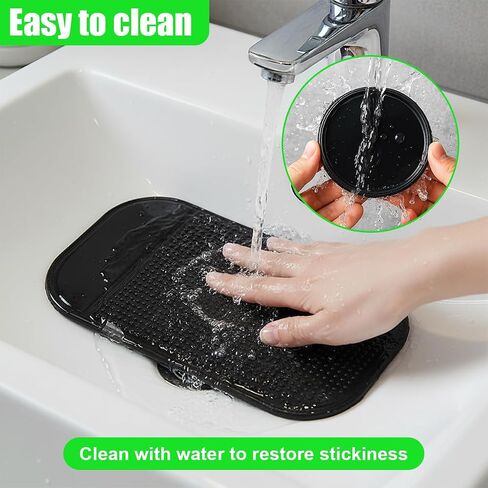 10PCS Silicone Car Dashboard Non-Slip Mat, Removable Anti-Slip Magic Gel Pad Cell Phone Holder, Boat Car Dashboard Sticky Pad for GPS Key Sunglasses Radar Detector, No Residue Heat Resistant in Saudi Arabia