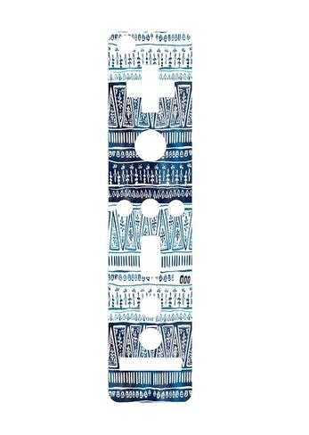 Fun Blue Pattern Bandana Vinyl Decal Sticker Skin by Debbie's Designs for Wiimote Wii Controller in Saudi Arabia
