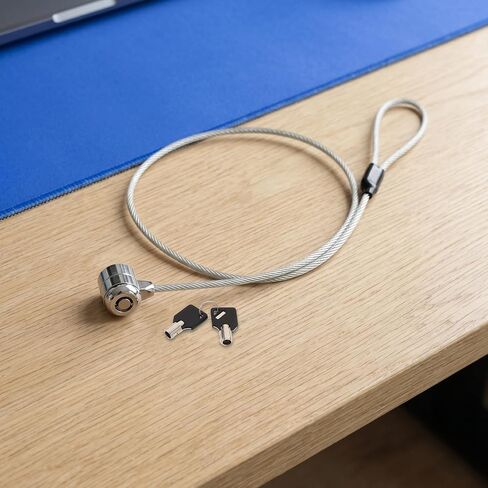 Laptop Locking Cable with Key, 6.6ft Zinc Alloy Security Lock in Saudi Arabia