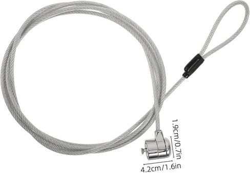 Laptop Security Cable Lock 6.6ft Zinc Alloy Anti-Theft Lock in Saudi Arabia