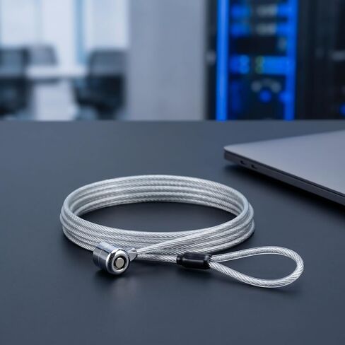 Laptop Security Cable Lock 6.6ft Zinc Alloy Anti-Theft Lock in Saudi Arabia