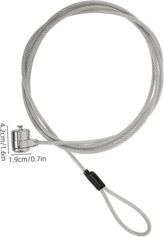 Keyed Laptop Lock Cable 6.6ft Zinc Alloy Security Lock in Saudi Arabia