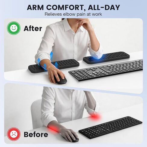 MEKASS L-Shaped Desk Elbow Rest, Memory Foam Elbow Support Padding in Kuwait