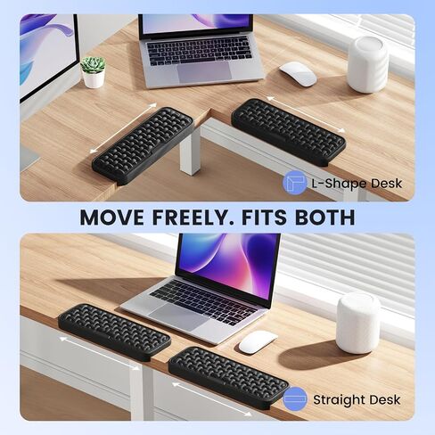 MEKASS L-Shaped Desk Elbow Rest, Memory Foam Elbow Support Padding in Kuwait