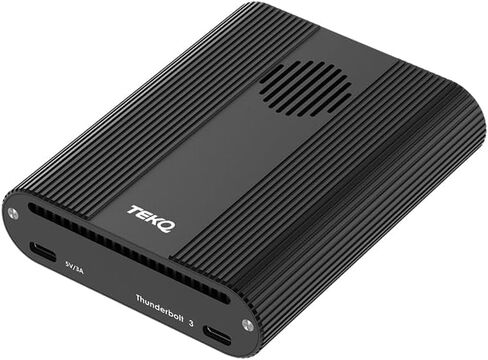 محرك أقراص M2 Thunderbolt 3 خارجي محمول ثنائي SSD بسعة 8 تيرابايت (4 تيرابايت + 4 تيرابايت)، بسرعة تصل إلى 2800 ميجابايت/ثانية، محرك أقراص NVMe M.2 ذو الحالة الصلبة لأجهزة Mac والكمبيوتر الشخصي، أسود in Kuwait