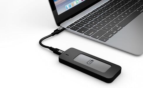 Glyph 525 GB Atom USB 3.1 Type-C External Solid State Drive - Grey in Kuwait