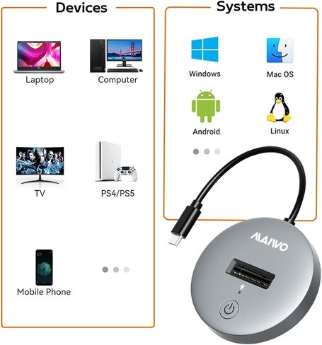 MAIWO M.2 NVMe SATA SSD to USB-C Adapter Reader 10Gbps Hard Drive Dock in Saudi Arabia