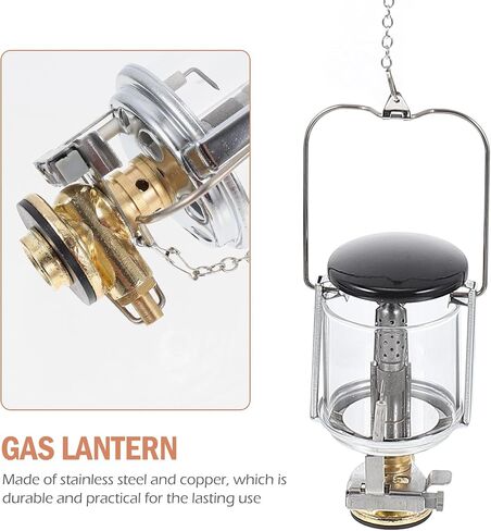 ULTECHNOVO Outdoor Gas Lantern Small Propane Lamp with Storage Bag Camping Tent Fuel Lantern for Emergency Lighting and Heating Outdoor Recreation in Saudi Arabia