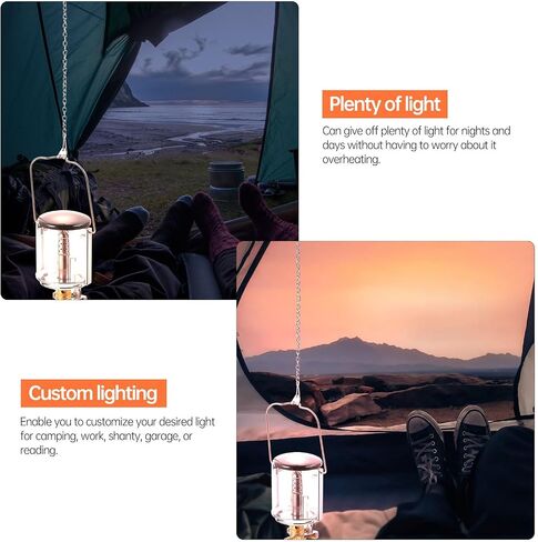 Gas Camping Lantern Outdoor Emergency Light Portable Fuel Lantern for Tent Lighting and Heating, Compact Travel Lamp for Hiking and Camping in Saudi Arabia