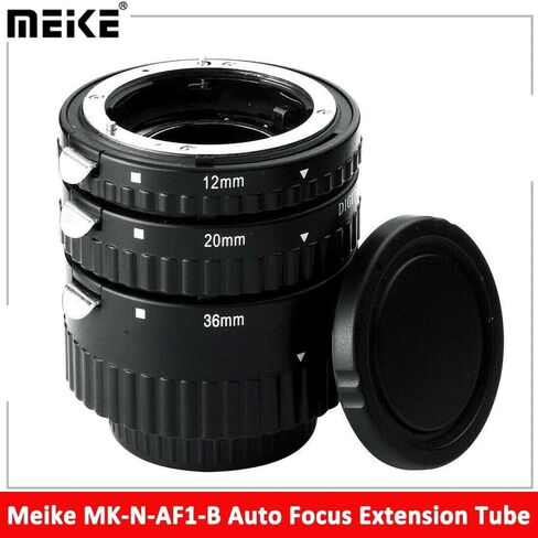 MK-N-AF1-B Auto Focus Macro Extension Tube Ring for Nikon D7200 D7100 D5600 D5100 D5200 D5300 D3200 D3100 D850 D750 D610 Durable in Kuwait