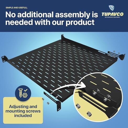 1U Server Rack Shelf (3 Pack) - 4 Post Mount Tray (450mm Depth) - TP1733 in Kuwait
