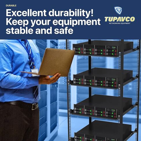 1U Server Rack Shelf (3 Pack) - 4 Post Mount Tray (450mm Depth) - TP1733 in Kuwait