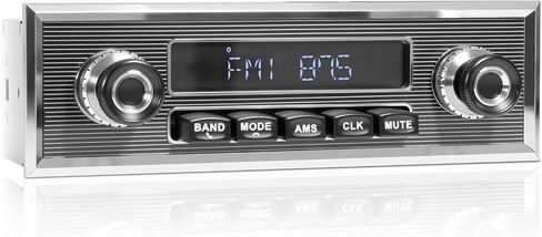 Retro Bluetooth Car Radio Receiver: Single Din Vintage Stereo for Retro Car in Kuwait