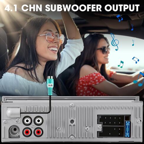 Retro Bluetooth Car Radio Receiver: Single Din Vintage Stereo for Retro Car in Kuwait