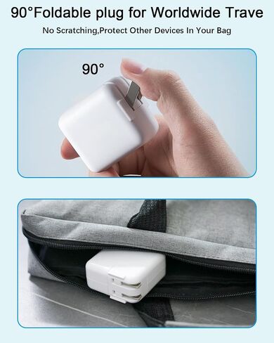 Mac Book Air Charger - 30W USB C Charger Block PD 3.0 Fast Charging Power Adapter Plug for MacBook Pro/Air,ipad Pro/Air/mini, iPhone 17 16 15 14 13 12 /Pro/Pro Max/Plus/Mini/SE/XR and All USB C Device in Saudi Arabia