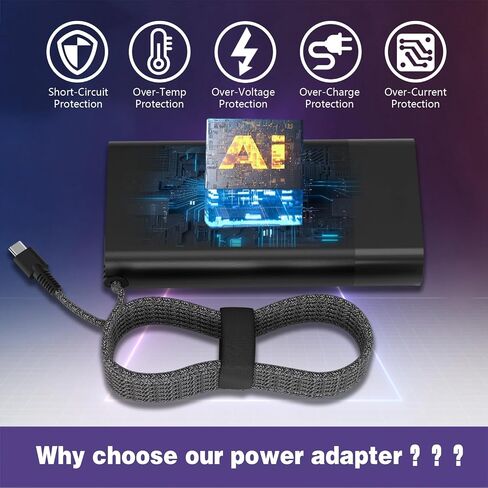 New Slim 65W Laptop Charger Fits for HP Laptop Charger USB C Computer in Kuwait