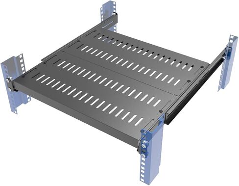 1U Vented 4-Post Adjustable Server Shelf -Mounting 16.5-29" D in Saudi Arabia