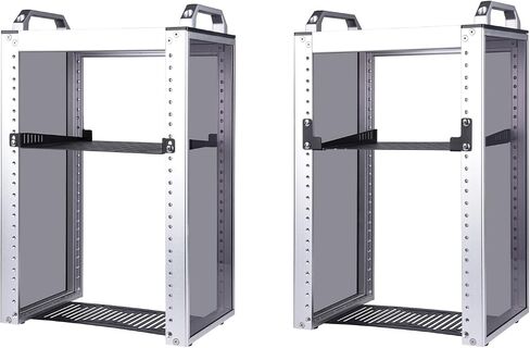 GeeekPi 0.5U Server Rack Shelf Vented Rack Mount Cantilever Tray for 10 Inch Network Equipment Rack & Cabinet and DeskPi Rackmate T1/T0 (2) in Saudi Arabia