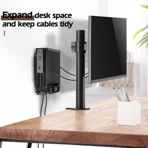 قطعتان من حامل الكمبيوتر الصغير المتوافق مع حافظة Dell Micro Form Factor، VESA، أسفل المكتب وجدار التثبيت يناسب MFF 3040 3050 3060 5060 5070 7010 7020 7040 7050 7060 7070 7080 7090 9020 pro micro in Kuwait