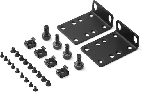 Rack Mount Kit 19 Inch Large Compatibility Rack Ears for 17.3" Wide Cisco, D-Link, Dell PowerConnect, HP V1910, Linksys, and NETGEAR Switches in Kuwait