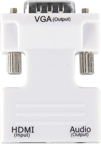 HDMI إلى VGA، محول HDMI أنثى إلى ذكر VGA مع كابل صوت للكمبيوتر وسطح المكتب والكمبيوتر المحمول الجديد in Kuwait