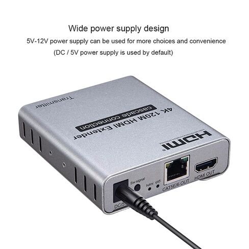 4K 120M HDMI موسع فوق Cat5e/6 RJ45 كابل إيثرنت 4K @ 30HZ الصوت والفيديو الخائن يصل إلى 120M دعم الكمبيوتر المحمول DVD TV ملحق جديد in Kuwait