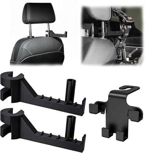 2PCS Bow Hanger for Truck Headrest Archery Bow Holder Vehicle Storage Set in Saudi Arabia