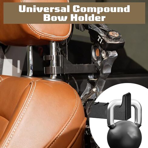 2PCS Bow Hanger for Truck Headrest Archery Bow Holder Vehicle Storage Set in Saudi Arabia