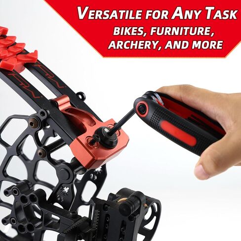 Compound Bow Allen Wrench Archery Tool Foldable Multifunctional 9 in 1 Allen Key Combo Kit for Bow and Arrow Repairing Tool in Saudi Arabia