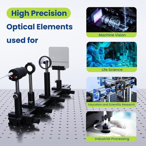 N-BK7 Plano-Concave Lens (PCV) | 12.7mm Dia (1/2 Inch), 100mm EFL, VIS AR Coating with Ravg <0.5% @ 350-700 nm | Laser Systems, Collimation, Beam Expansion in Kuwait