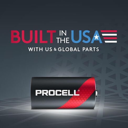 PROCELL D Cell Alkaline Batteries, 1.5V, 48 Pack for Professional Devices in Kuwait