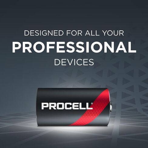 PROCELL D Cell Alkaline Batteries, 1.5V, 48 Pack for Professional Devices in Kuwait