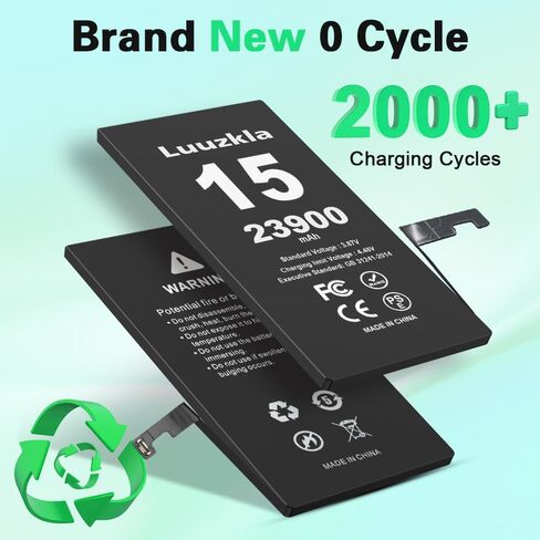 23900mAh Battery Compatible with iPhone 15, (New Upgrade) Super Capacity Battery Compatible with iPhone 15, with Full Tool Kits-0 Cycle High Capacity-24 Months Service in Kuwait