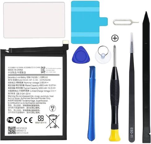 Galaxy S22 Battery,Upgraded Battery Replacement for Samsung Galaxy S22 5G SM-S901 SM-S901U with Professional Replacement Tool Kits in Kuwait