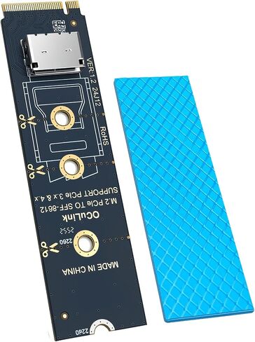 M.2 NVMe to OCuLink Adapter: TENSSO PCIe 4.0 x4 64Gbps to SFF-8612 Card in Saudi Arabia