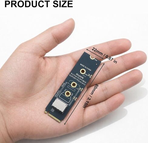 M.2 NVMe to OCuLink Adapter: TENSSO PCIe 4.0 x4 64Gbps to SFF-8612 Card in Saudi Arabia