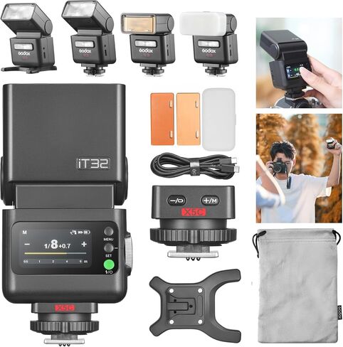 Godox iT32 TTL Camera Flash with X5S Magnetic Hot Shoe for Sony in Saudi Arabia