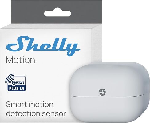 Shelly Wave Motion US LR، Z-Wave مستشعر الحركة طويل المدى ومستشعر Lux، متوافق مع Alexa، Google Home، SmartThings، المساعد المنزلي، كشف الحركة، المراقبة عن بعد in Kuwait