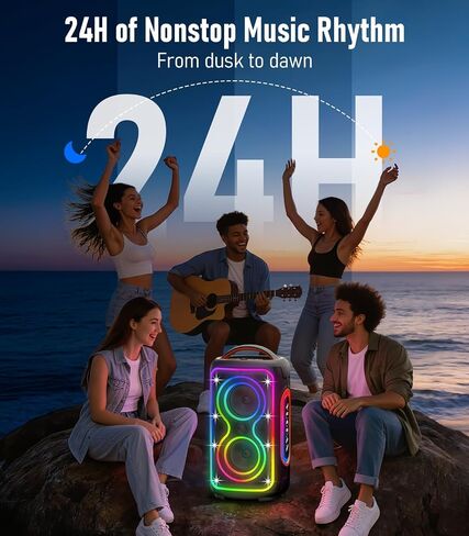 Bluetooth Speaker Loud, 240W Peak Portable Wireless Party Speakers in Saudi Arabia