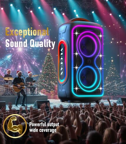 Bluetooth Speaker Loud, 240W Peak Portable Wireless Party Speakers in Saudi Arabia