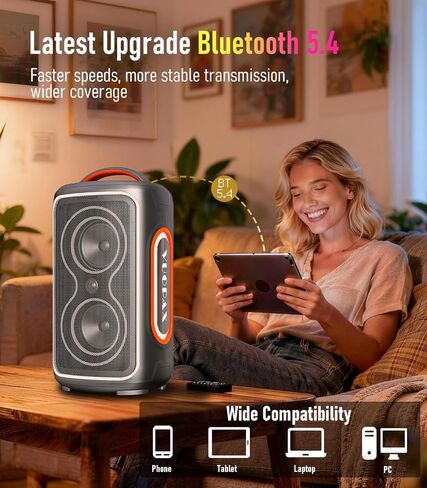 Bluetooth Speaker Loud, 240W Peak Portable Wireless Party Speakers in Saudi Arabia