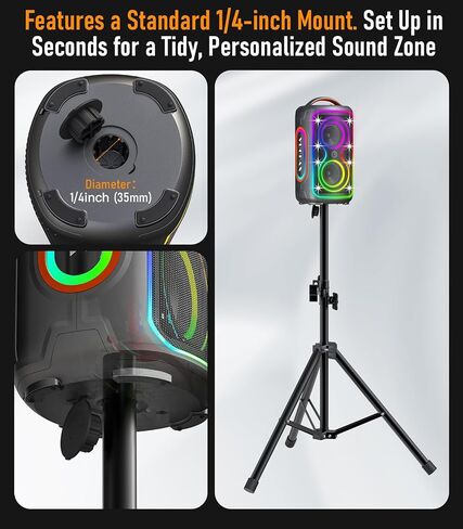 Bluetooth Speaker Loud, 240W Peak Portable Wireless Party Speakers in Saudi Arabia